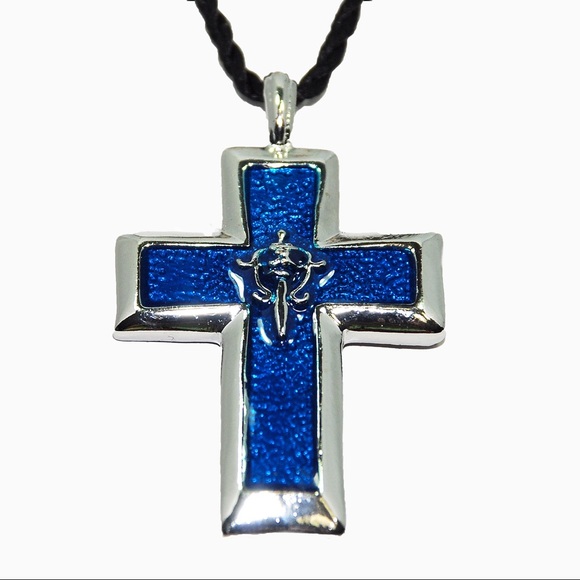 Men’s Steel Cross Pendant - Picture 2 of 2